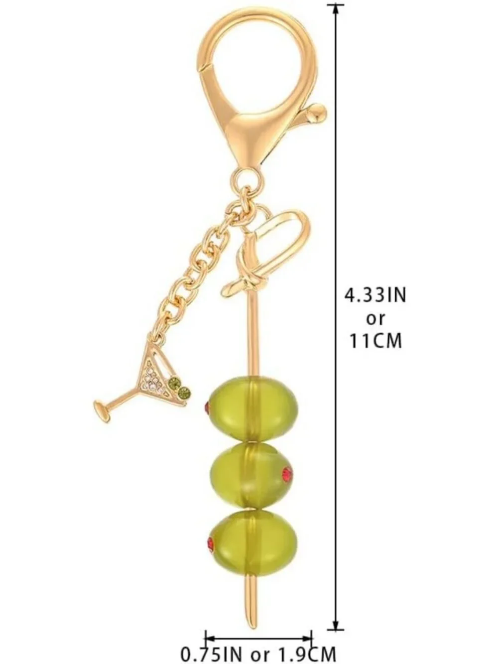 Chic Keychains for Women | Golf, Olive, Bald Eagle & Espresso Martini Purse - Picture 7 of 7